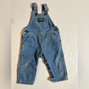 Vintage 80’s Oshkosh B’Gosh 12 Months Blue Denim Bibs USA